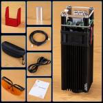 FoxAlien Fixed-focus FA20W Engraver Module Class 4 450nm PWM TTL for FoxAlien Masuter 4040, Masuter Pro, XE-PRO, 4040-XE, WM-3020 CNC Engraving Machine (5000mW Optical Output)