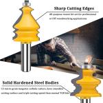 Taiwan 1/2-Inch Router Bit Set for Woodworking