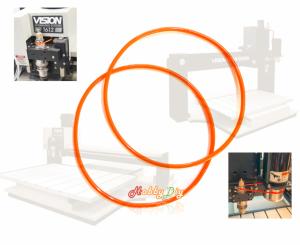 2x Spindle Belt for VISION Engraver/Router 1612 1624 2424 2448 1624R 2525 2550