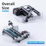 FoxAlien R57-41 Y-axis Rotary Roller Engraving Module for Cylindrical Objects Curved Surface Compatible with XE-PRO and Other Closed-Loop Motor CNC Engraving Machines