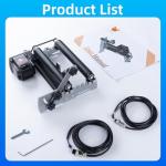 FoxAlien R57-41 Y-axis Rotary Roller Engraving Module for Cylindrical Objects Curved Surface Compatible with XE-PRO and Other Closed-Loop Motor CNC Engraving Machines