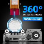 FoxAlien R57-41 Y-axis Rotary Roller Engraving Module for Cylindrical Objects Curved Surface Compatible with XE-PRO and Other Closed-Loop Motor CNC Engraving Machines