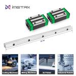 iMetrx HGR20 Linear Guide Rail Kit - 2 Pcs 1500mm Rails + 4 Pcs HGH20CA Bearing Blocks High Precision, Anti-Rust for 3D Printers, CNC Routers, Lathes & DIY Automated Machines