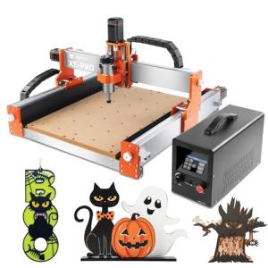 FoxAlien CNC Router Machine XE-PRO with Ball Screws, 400W Spindle 3-Axis Engraving Milling Machine for Wood Aluminum Cutting Upgradable to Linear Rails