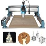 SainSmart Genmitsu 4040-PRO MAX CNC Router, 710W Trimmer & Linear Rail Driven, Work Area 400 x 400 x 78mm, for Wood Metal Acrylic Cutting Milling, GRBL Control