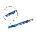 SainSmart Genmitsu 10Pcs Nano Blue Coat Flat Nose End Mill CNC Router Bits, 1/8"