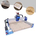 CNC Router Machine 4040 PRO, 3-Axis 100W Desktop CNC Engraving Milling Machine with USB, 400x400mm Aluminum Frame CNC Engraver Cutter, for Wood, Metal, Acrylic, MDF, PCB, Art Design, Education Use