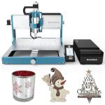 Genmitsu 3030-PROVer MAX CNC Router Machine with Linear Guide & Ball Screw Motion, Achieve ±0.05mm Accuracy for High Precision Metal Aluminum Copper Acrylic Engraving, Supports 4th Axis Rotary Kit