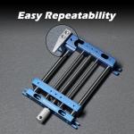 Genmitsu Upgrade Aluminum Bench Vise Clamp, High-Precision CNC Router Clamp for Unique Shaped Woodworking & Metalworking Milling Project, Size 9.4" x 6.6" x 1.6", Clamping Range 0-5.7"