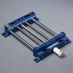 Genmitsu Upgrade Aluminum Bench Vise Clamp, High-Precision CNC Router Clamp for Unique Shaped Woodworking & Metalworking Milling Project, Size 9.4" x 6.6" x 1.6", Clamping Range 0-5.7"