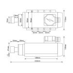 110v Spindle Motor Kit，1.5kw Square Air Cooled Spindle Motor 24000Rpm 400Hz,VFD Variable Frequency Drive ，7 pcs ER11 Collets （1-7mm） for CNC Router Engraving Milling Machine