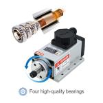 110v Spindle Motor Kit，1.5kw Square Air Cooled Spindle Motor 24000Rpm 400Hz,VFD Variable Frequency Drive ，7 pcs ER11 Collets （1-7mm） for CNC Router Engraving Milling Machine