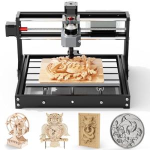 TTC3018 CNC Router Machine 3-Axis Engraving Machine Metal Engraver GRBL Control with Built-in WiFi, 775 Spindle Motor, Engraver Desktop CNC for Wood, Acrylic, Plastic, Aluminum, PCB Milling & Carving