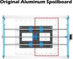 Lightweight Aluminum Spoilboard 300mm x 400mm for Enhanced CNC Performance