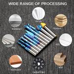 Genmitsu General Purpose CNC Router Bit Collection, 1/4" Shank, Nano Blue Coating, MC10A