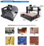 RATTMMOTOR CNC-3018-PRO MAX CNC Router Machine Kit DIY Mini CNC Wood Router Machine 3 Axis GRBL Control Engraver Milling Cutting Machine Working Area 300x180x45mm for Plastic/Wood/Acrylic/PVC/PCB
