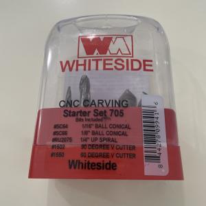 Whiteside 5-Piece CNC Carving Starter Set Router Bit Set #705