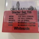 Whiteside 5-Piece CNC Carving Starter Set Router Bit Set #705