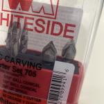 Whiteside 5-Piece CNC Carving Starter Set Router Bit Set #705