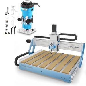 Genmitsu PROVerXL 6050 Plus CNC Machine & Compatible 1HP 65mm Diameter Palm Trimmer Router