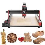 Twotrees TTC450 Pro CNC Router Machine with 3.5" Touch Screen,800mm/min Speed,Twotrees Rubber Stamp Kit Rubber Mat Milling 3D Printer CNC Controller Kit (TTC450 Pro)