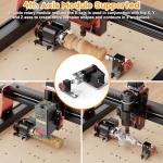 Twotrees TTC450 Pro CNC Router Machine with 3.5" Touch Screen,800mm/min Speed,Twotrees Rubber Stamp Kit Rubber Mat Milling 3D Printer CNC Controller Kit (TTC450 Pro)