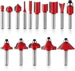 40000RPM 800W Wood Router Tool Compact Trim Router with 15 Wood Router Bits