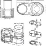 CNC Dust Shoe Cleaner for 3018 Series Router - 42mm Motor, 38mm Hose Adapter