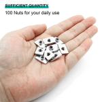 LifCrafts 100pcs M5 Flat T-Nuts for CNC