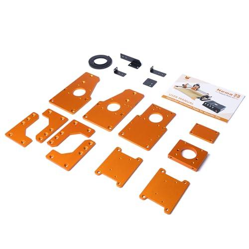 FoxAlien Upgrade Aluminum Plate Kit for Masuter Pro CNC Router NEMA 23 Stepper Motor