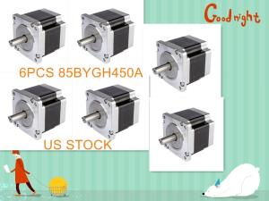 【Wantai US Ship】6PCS Nema 34 Stepper Motor 638oz-in,4.5A CNC Router Mill Cut kit