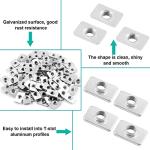 LifCrafts 100pcs M5 Flat T-Nuts for CNC