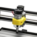 Genmitsu Air-Cooled 300W Brush DC Spindle Motor with 0-48V Output Adjustable Switching Power Supply, 52mm Clamp & ER11 Collet, Ideal for CNC Machining