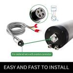 CNC Spindle Motor Kits, 220V 3KW 100mm Water Cooled Spindle Motor CNC motor +220V 3.7KW VFD+Clamp Mount +Water Pump+ Water pipe+ER20 Collet set + Drill bits+ wires+wrenches for CNC Router Machine