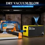 FoxAlien 69mm Diameter Dust Shoe + HFS-800 Dust Collector for CNC Woodworking Metal Debris Cleaning