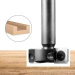 Genmitsu CNC Spoilboard Surfacing Router Bit, 1/2" Shank 1-1/2" Cutting Diameter 4 Wing, CNC Milling Machine Slab Flattening Router Bit, Carbide Insert Router Planer Bit for Woodworking Carving, SS06