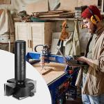 Genmitsu CNC Spoilboard Surfacing Router Bit, 1/2" Shank 1-1/2" Cutting Diameter 4 Wing, CNC Milling Machine Slab Flattening Router Bit, Carbide Insert Router Planer Bit for Woodworking Carving, SS06