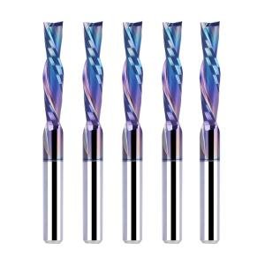 5-Piece Carbide Spiral Downcut CNC Router Bits Set, 1/8 Inch Cutting Dia 1/8 ...