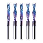 5-Piece Carbide Spiral Downcut CNC Router Bits Set, 1/8 Inch Cutting Dia 1/8 ...