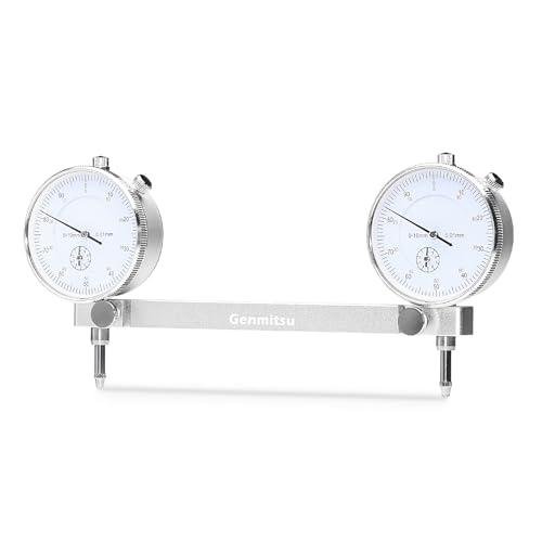 Genmitsu CNC Milling Machine Tramming Tool, Pro Calibration System with 1/2", 1/4", 1/8" Shank and 0.001" Precision Indicators, Ideal for Squaring, Leveling, and Machine Calibration