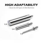 Genmitsu CNC Milling Machine Tramming Tool, Pro Calibration System with 1/2", 1/4", 1/8" Shank and 0.001" Precision Indicators, Ideal for Squaring, Leveling, and Machine Calibration