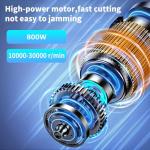 800W Compact Router Tool, Variable-Speed Palm Router for CNC Router Machine, Spindle Motor CNC Kit 65mm Spindle Wood Trimmer for Woodworking Slotting Trimming