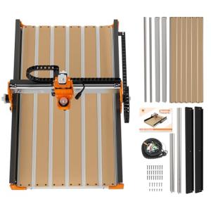 FoxAlien Y-axis 4080 Extension Kit for Masuter 3 CNC Router Machine, with Upgraded T-slot Hybrid Spoilboard for Large Wood Engraving Carving Projects (Extend Y-axis to 800mm)
