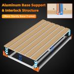 FoxAlien Y-axis 4080 Extension Kit for Masuter 3 CNC Router Machine, with Upgraded T-slot Hybrid Spoilboard for Large Wood Engraving Carving Projects (Extend Y-axis to 800mm)