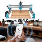 SainSmart Genmitsu 4040 PRO CNC Milling Machine, Support 4-Axis and WiFi Module, Upgraded Lead Screw Drive for Woodworking, Metal and Acrylic Cutting, Milling, GRBL Control