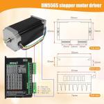 RATTMMOTOR 3 Axis Nema23 Stepper Motor Kit,425oz-in 3A 112mm,DM556S Motor Driver,4 Axis USB Mach3 Controller Board Motion Control Card 36V CNC Kit for CNC Router Milling Machine