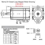 Nema 23 57mm Closed Loop Stepper Motor Easy Servo Kit for Multi-axis CNC Router