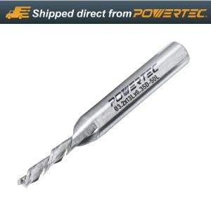 POWERTEC Down Cut 1/8" Spiral Router Bit w/ 5/32" Shank Carbide (73040)