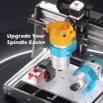 Genmitsu 3020-PRO MAX V2 CNC Machine & Compatible 1.25HP 65mm Diameter Palm Trimmer Router