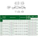 Coavoo EG15 CNC Linear Rail 1PCS EGH15 60.24 inch / 1530mm Length 15mm Width Square Linear Slide Guideway Rail + 2PCS EGH15 CA Carriage Bearing Slider Sliding Block Kit for DIY CNC Routers